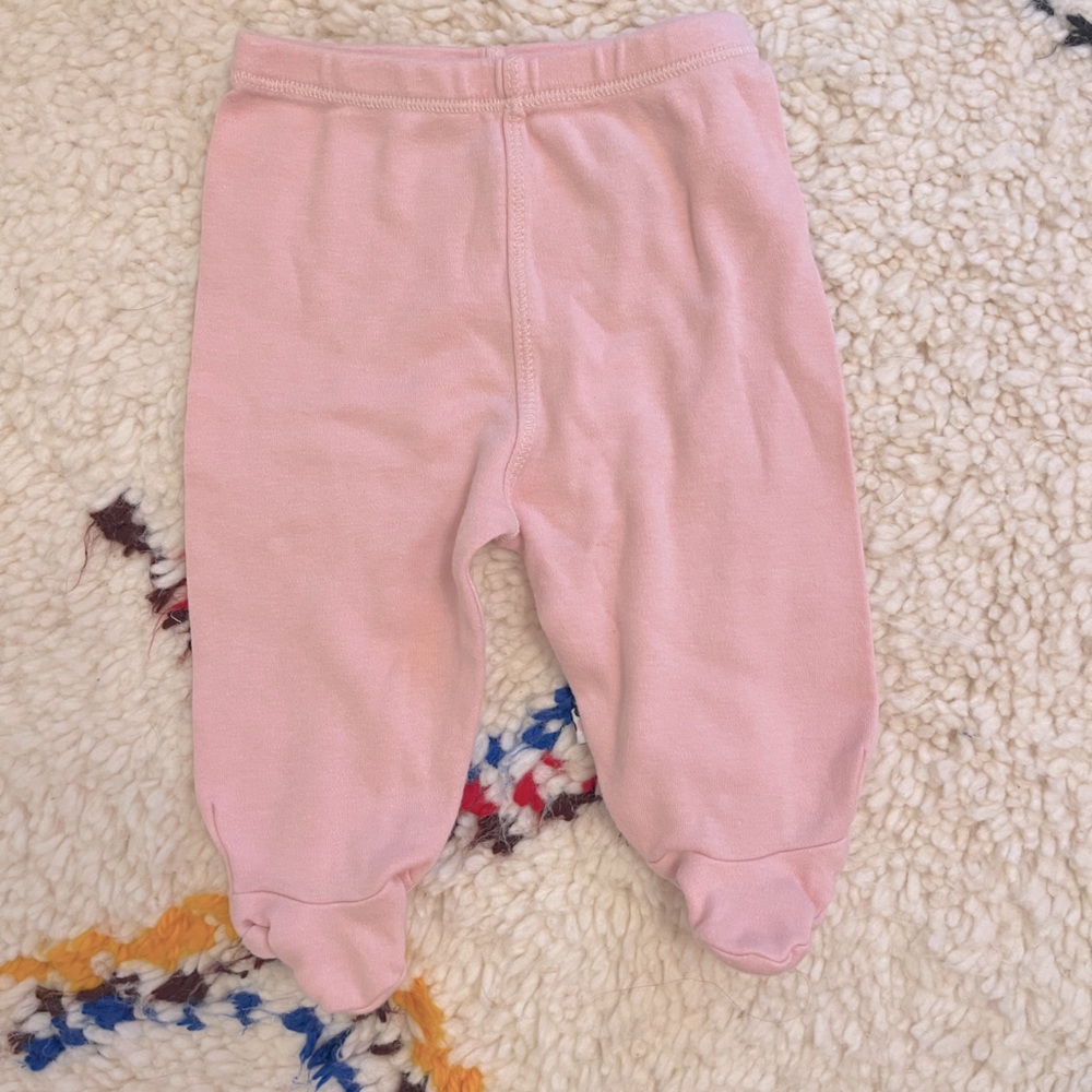 (ADD for $2) Baby Soy Pink Footie Pants (S 0-3m)